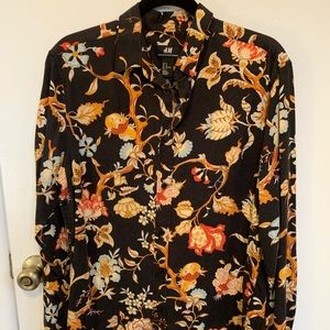 H&M Floral Button-Down